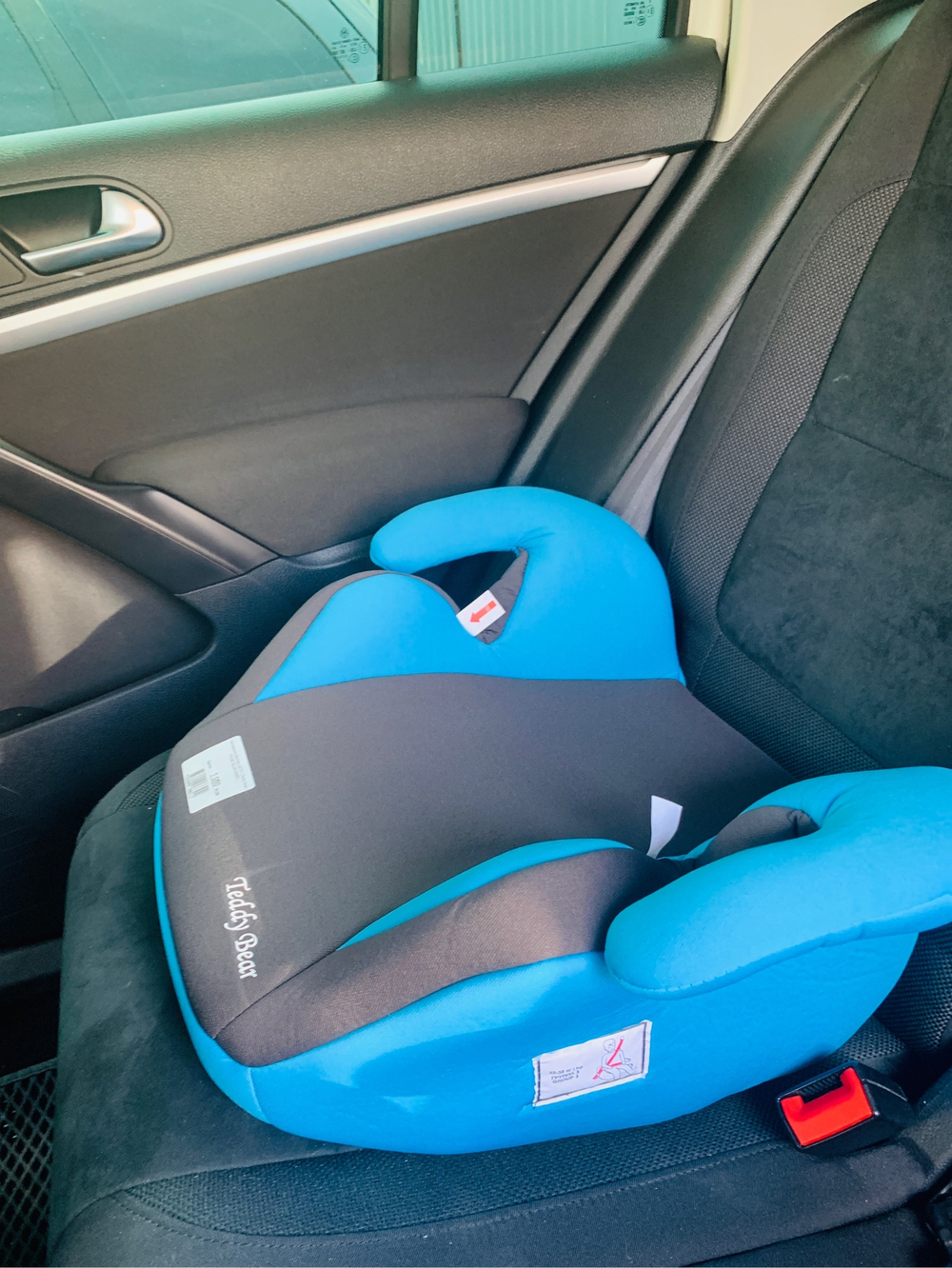 Автокресло (бустер) LB 311 (Teddy Bear) ПК (09. BLUE+GREY)