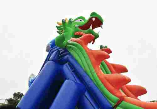 Надувная водная горка с бассейном «Большой спуск», 20*16,5*10 м