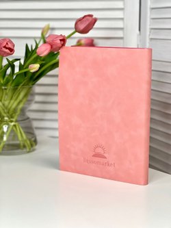 Блокнот А4 200л. (400страниц) в клетку без рамки Розовый (К44-700КБР)