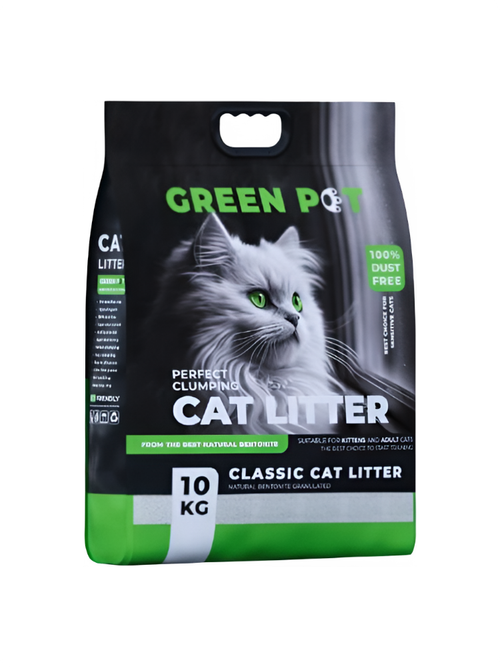Green pet бентонитовый наполнитель для кошек гранулированный