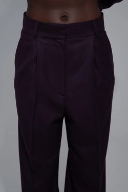 Брюки баклажан