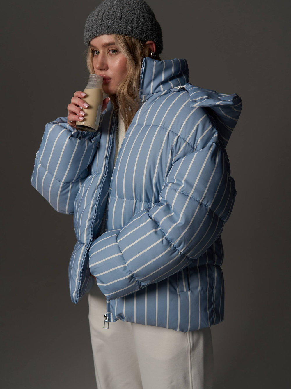 Куртка зимняя голубая