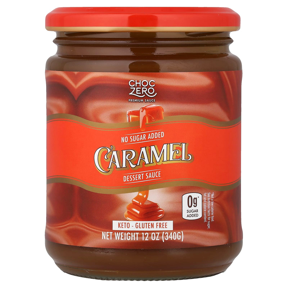 ChocZero, десертный соус, карамельный вкус, 340 г (12 унций)