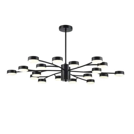8117/18 COMFI LN25 195 черный, металл Люстра LED GX53 18*7W 220V TORINA