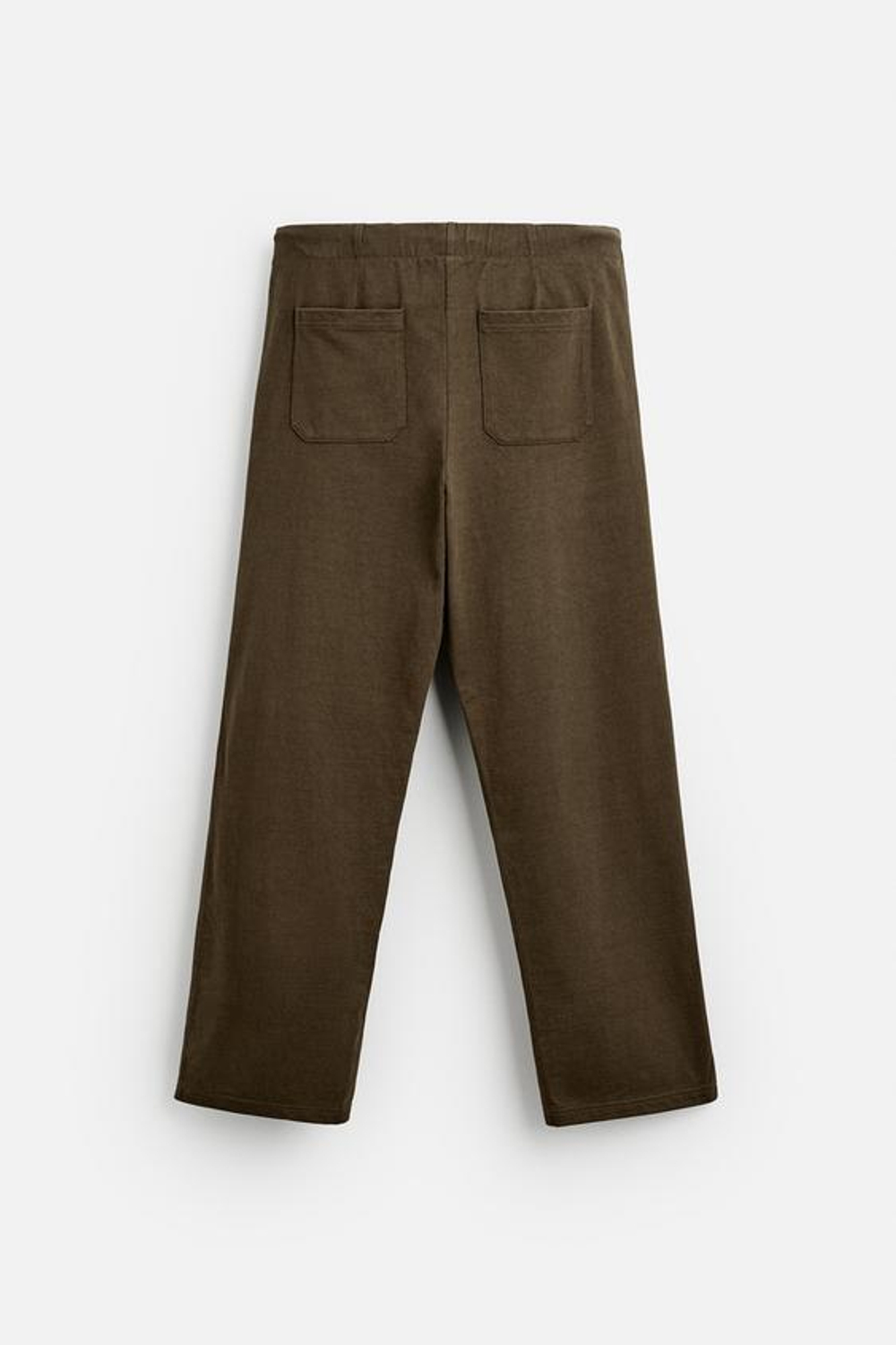 ZARA БРЮКИ-ДЖОГГЕРЫ RELAXED FIT, ТЕМНЫЙ ХАКИ