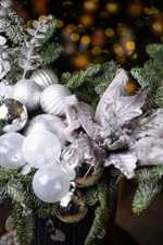 Композиция в кашпо Зимний узор