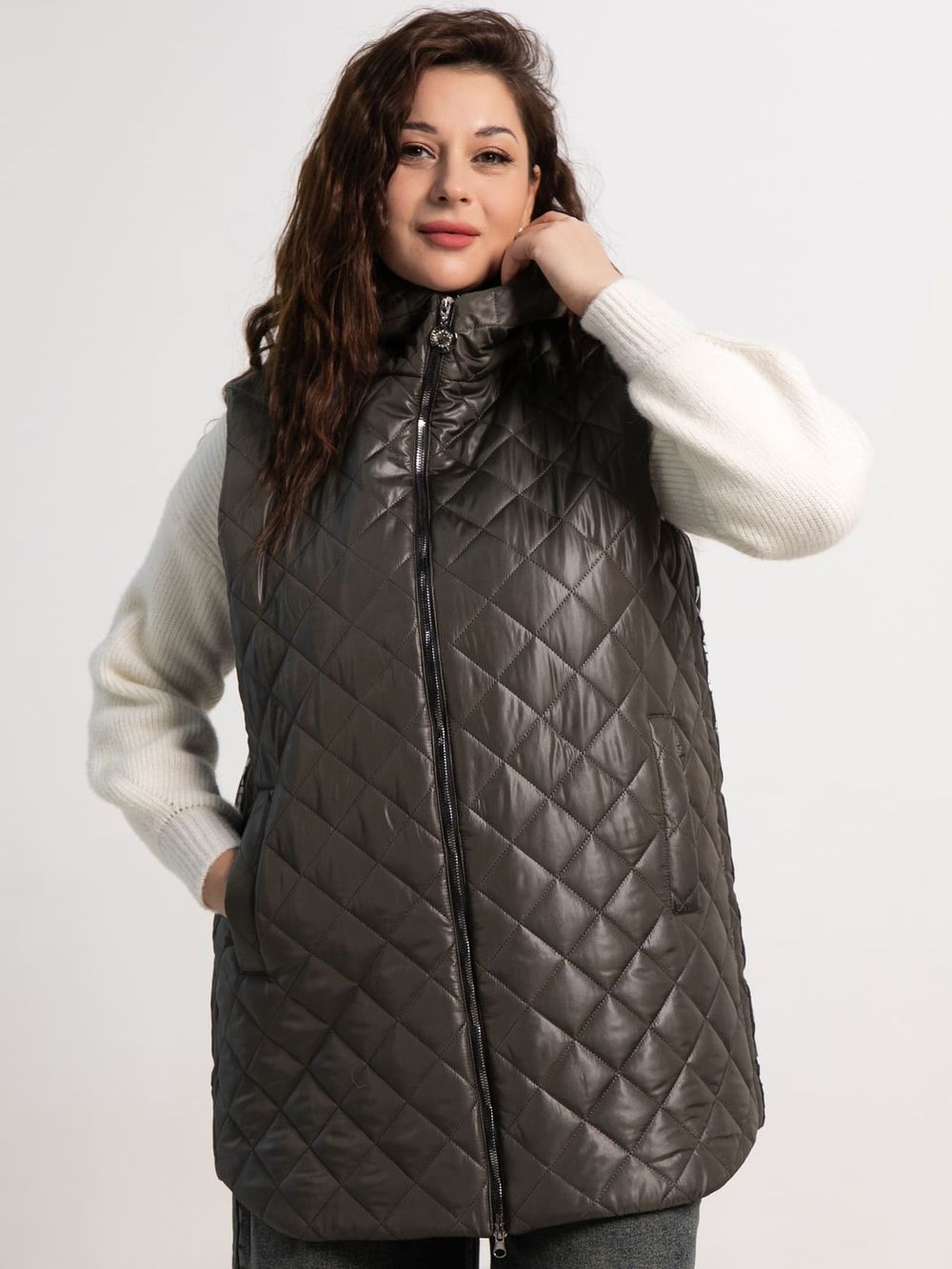 Жилет утепленный Фирменный стиль (хаки) Б15321-18М LT Collection