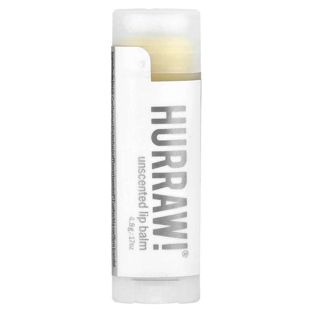 Hurraw! Balm, бальзам для губ, без запаха, 4,8 г (0,17 унции)
