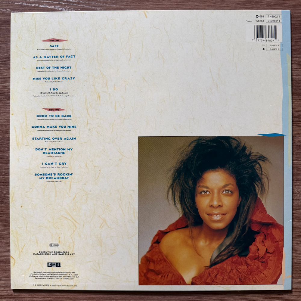 Natalie Cole ‎– Good To Be Back (Европа 1989г.) Т