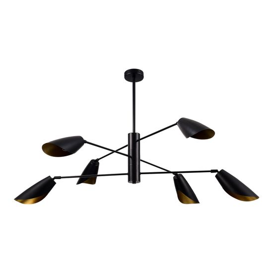 SLE1254-403-06 Светильник подвесной Черный/Черный E14 6*60W ALTON