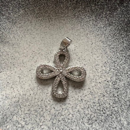 Подвеска четырехлистник клевер цветок. Фурнитура для изготовления украшений и аксессуаров.