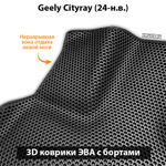 Передние автомобильные коврики ЭВА с бортами для Geely Cityray (24-н.в.)