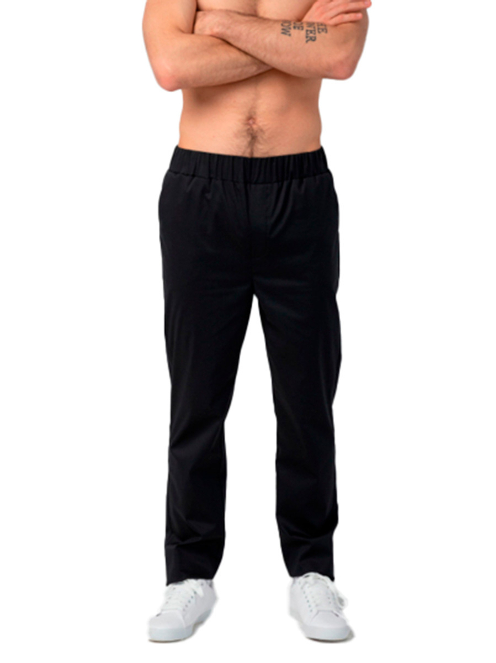 Брюки медицинские мужские Dr. Nice DRN644 с эластичным поясом на резинке, голубой, 54