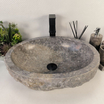 Каменная раковина из мрамора Erozy Grey EM-04748 (51*41*15) 0188 из натурального камня