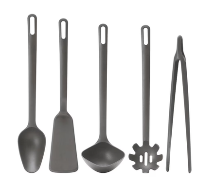 ФУЛЛАНДАД FULLANDAD Набор кухонных приборов 5 шт, серый пластик