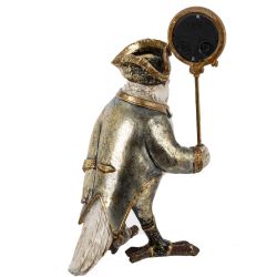 GAEM Фигурка декоративная с часами "Попугай" (LR44х1 н/п), L12 W14 H22,5 см