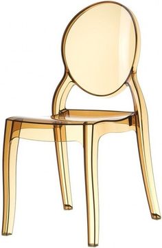 Стул прозрачный янтарный Elizabeth