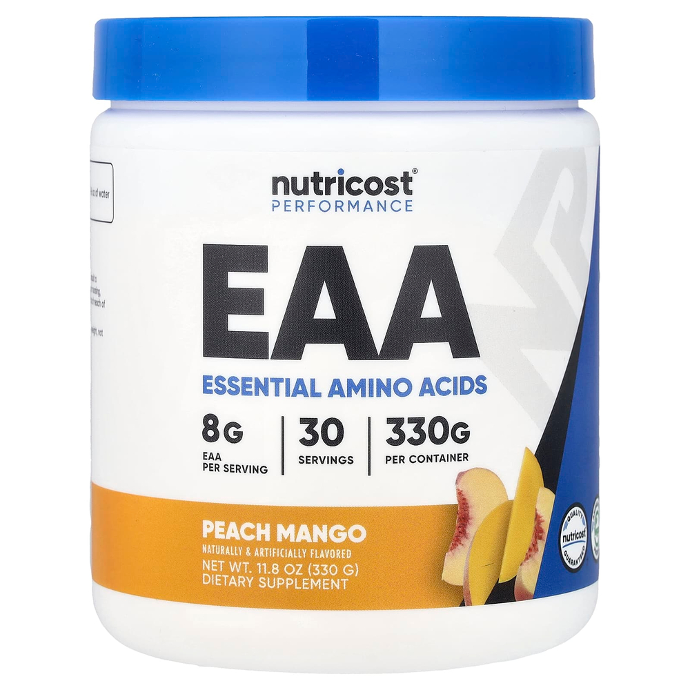 Nutricost, Performance, EAA в порошке, со вкусом персика и манго, 330 г (11,8 унции)