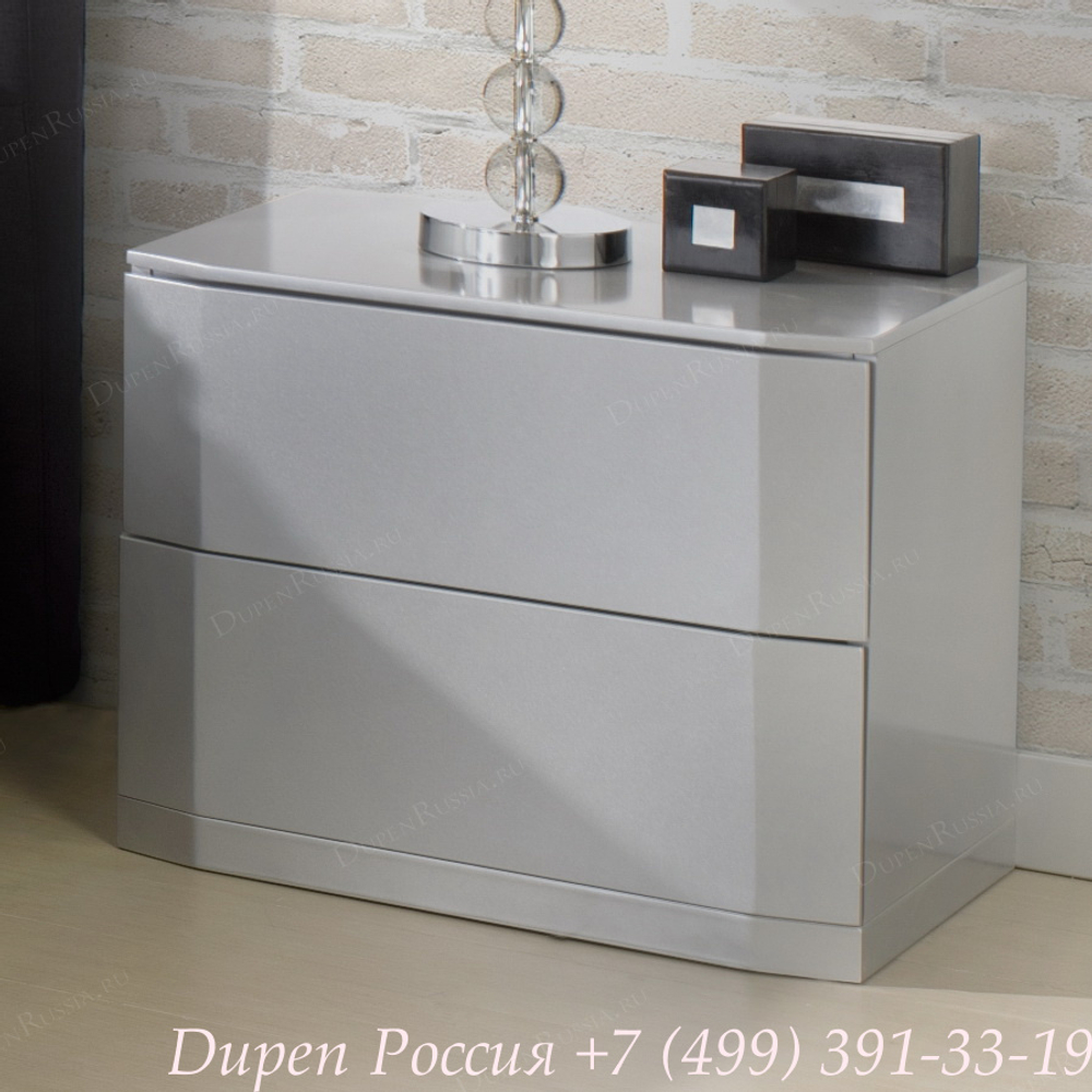 Тумба прикроватная DUPEN (Дюпен) М-102 серебро