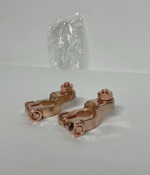 Клеммы АКБ с медным напылением и болтовым соединением провода, усиленные, Медник (2 шт. / в комплекте)