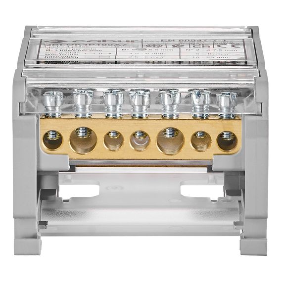 Клеммный (распределительный) блок 4-полюсный 100A Schrack Technik IKBC4016--