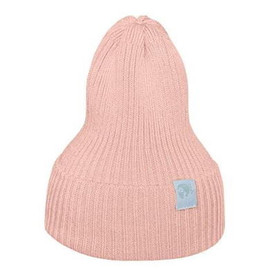 Вязаная шапочка Simple (персиковая пудра)