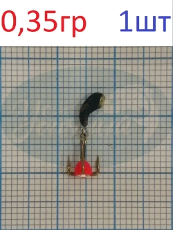 Мормышка вольфрамовая "Дьявол-уралочка с тройником"