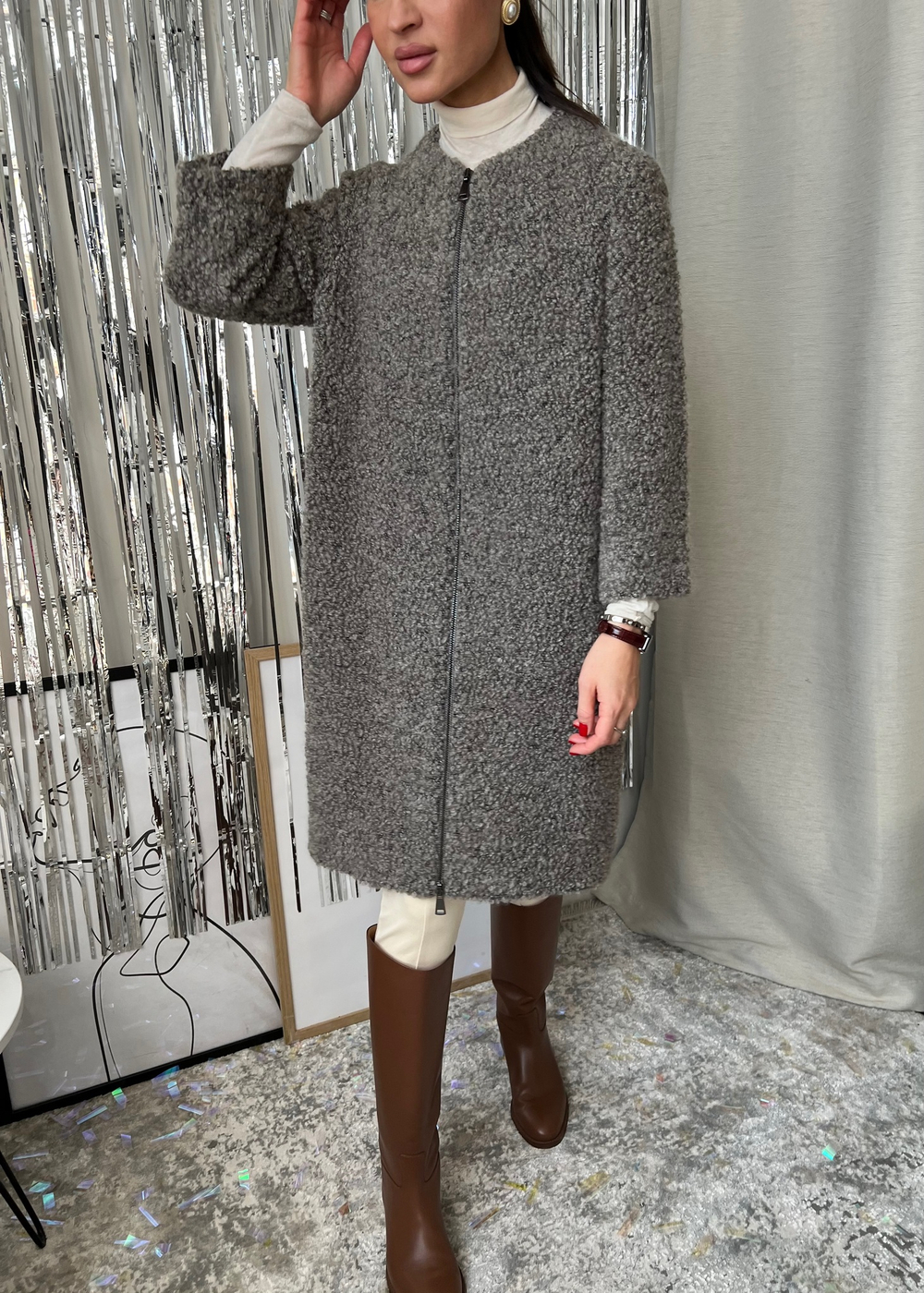 Шерстяное пальто  Cappellini, М оригинал