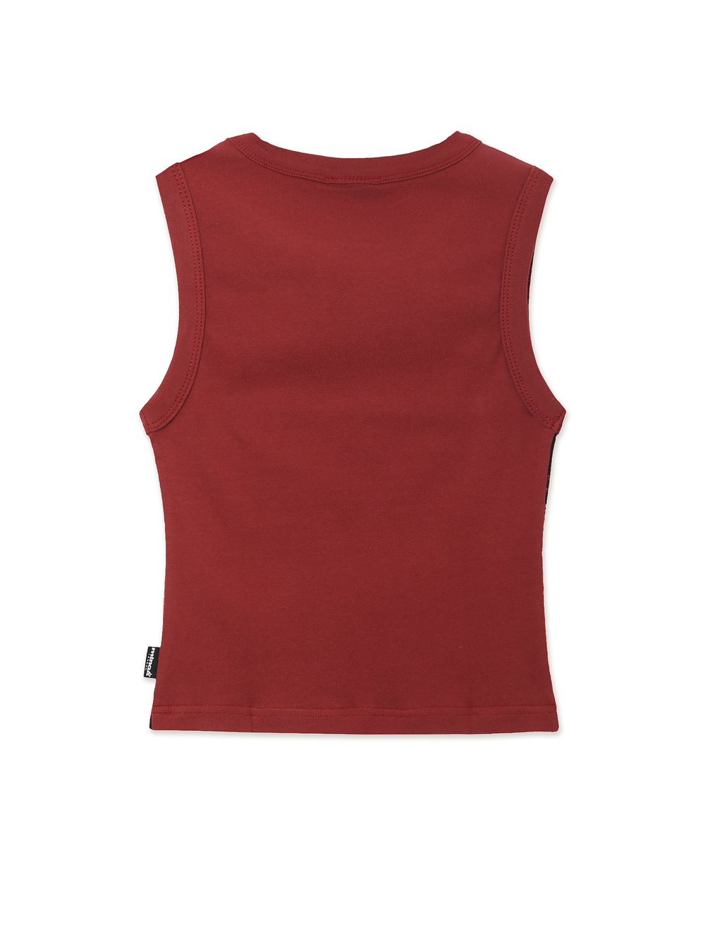 Топ Red Lost Grunge Print Vest With Eyelets At The Neckline