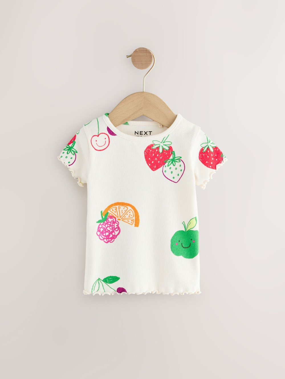 Футболка для девочки Next E65-353, 5 шт., Розовый, Белый, Желтый