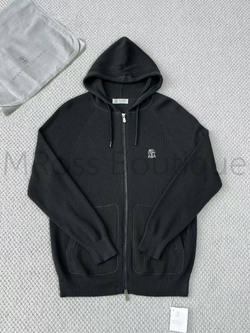 Мужской спортивный костюм Brunello Cucinelli черно пепельного цвета