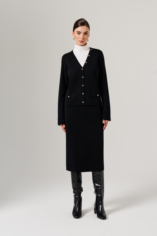 1900 Кардиган женский (черный)