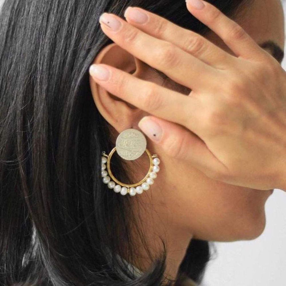 Серебряные серьги с жемчугом Arte Khatun 20220443 Иран