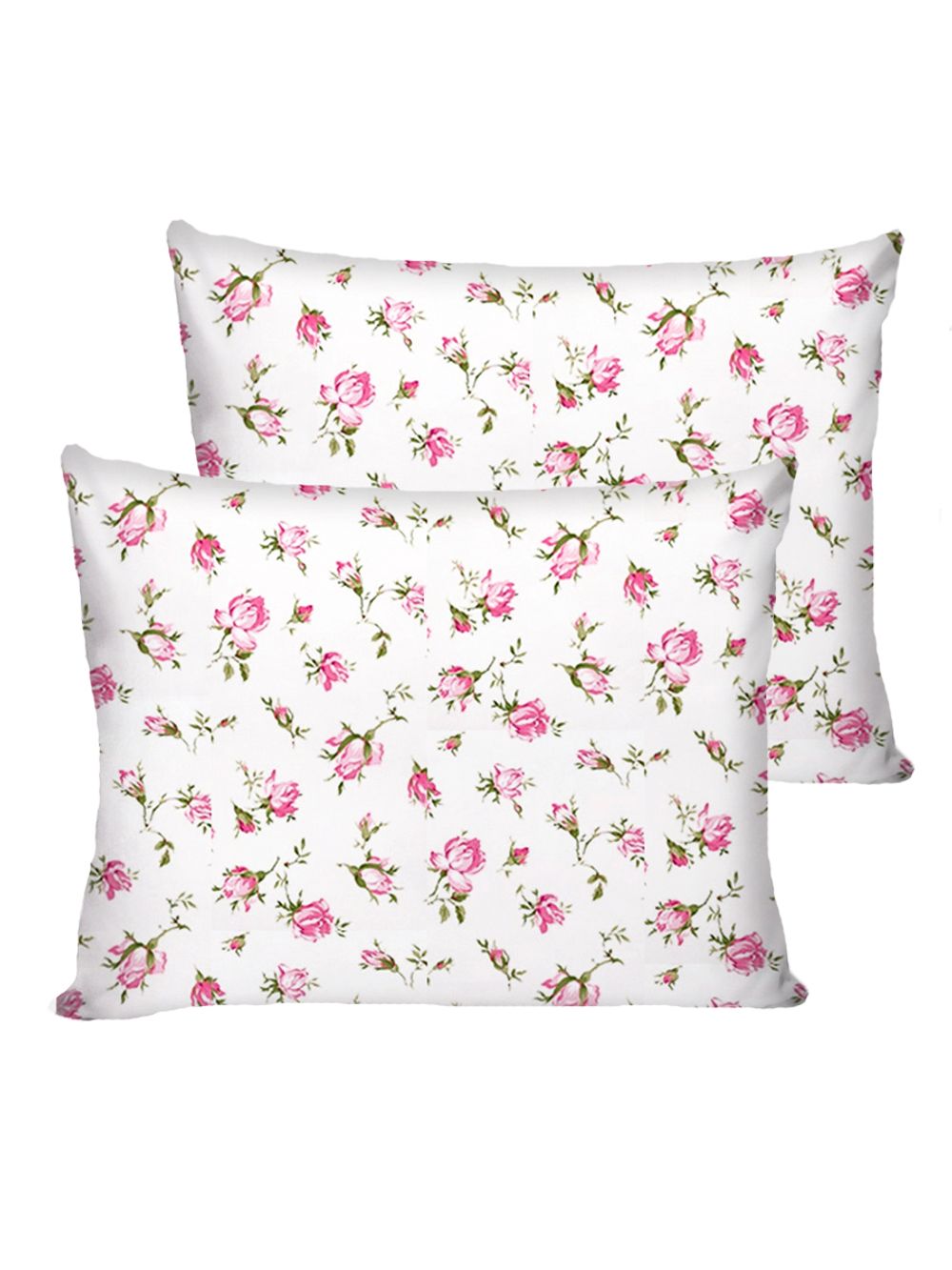 Постельное белье Сказка "Розовые бутоны" 2-спальный Наволочка 50х70 см 2 шт Простынь на резинке 160х200 см Пододеяльник 175х215 см, перкаль