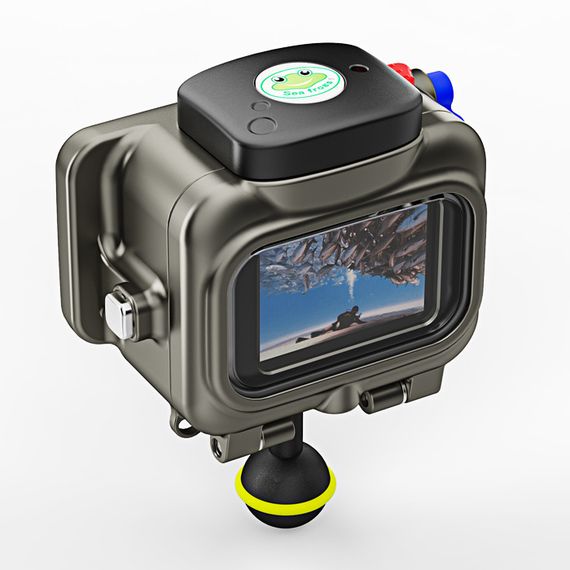 Алюминиевый подводный бокс Sea Frogs 200M для GoPro 13/12/11/10/9