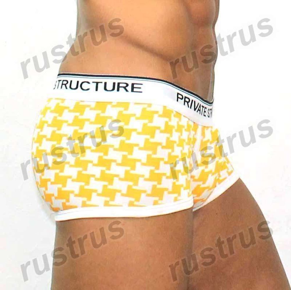 Мужские трусы хипсы желтые Private Structure PST0064