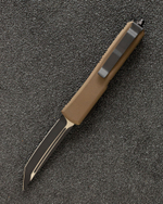 Автоматический складной нож SteelBro Ultratech T/E Tanto Black Cerakote Midnight Bronze VG-10 123-1MDBZCS (темно-бронзовый)