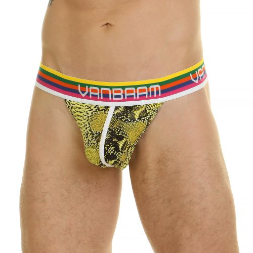 Мужские трусы тонги салатовые Van Baam 44742