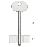 Заготовка сувальдного ключа 10503 TLU14D ТУЛА