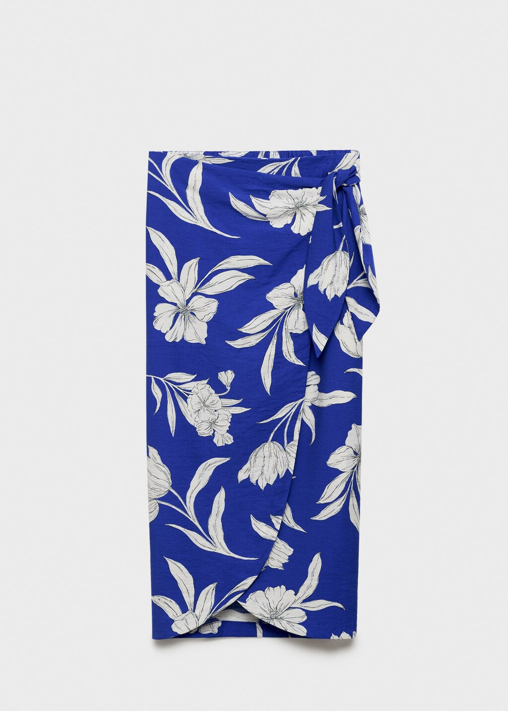 Юбка-парео с цветочным принтом