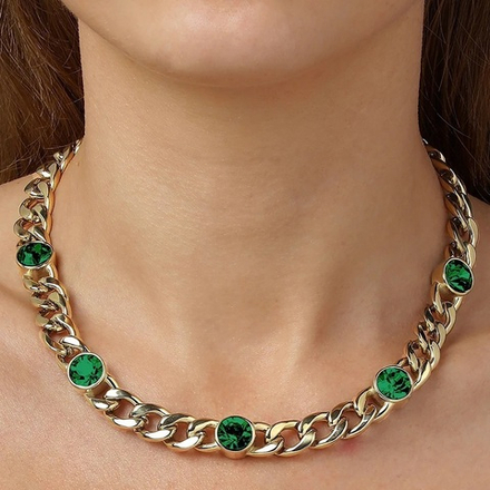 Колье Dyrberg Kern ANGELINA SG EMERALD GREEN 430031