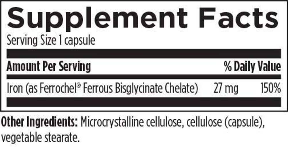 Designs For Health - FEC120 - Ferrochel 120 capsules