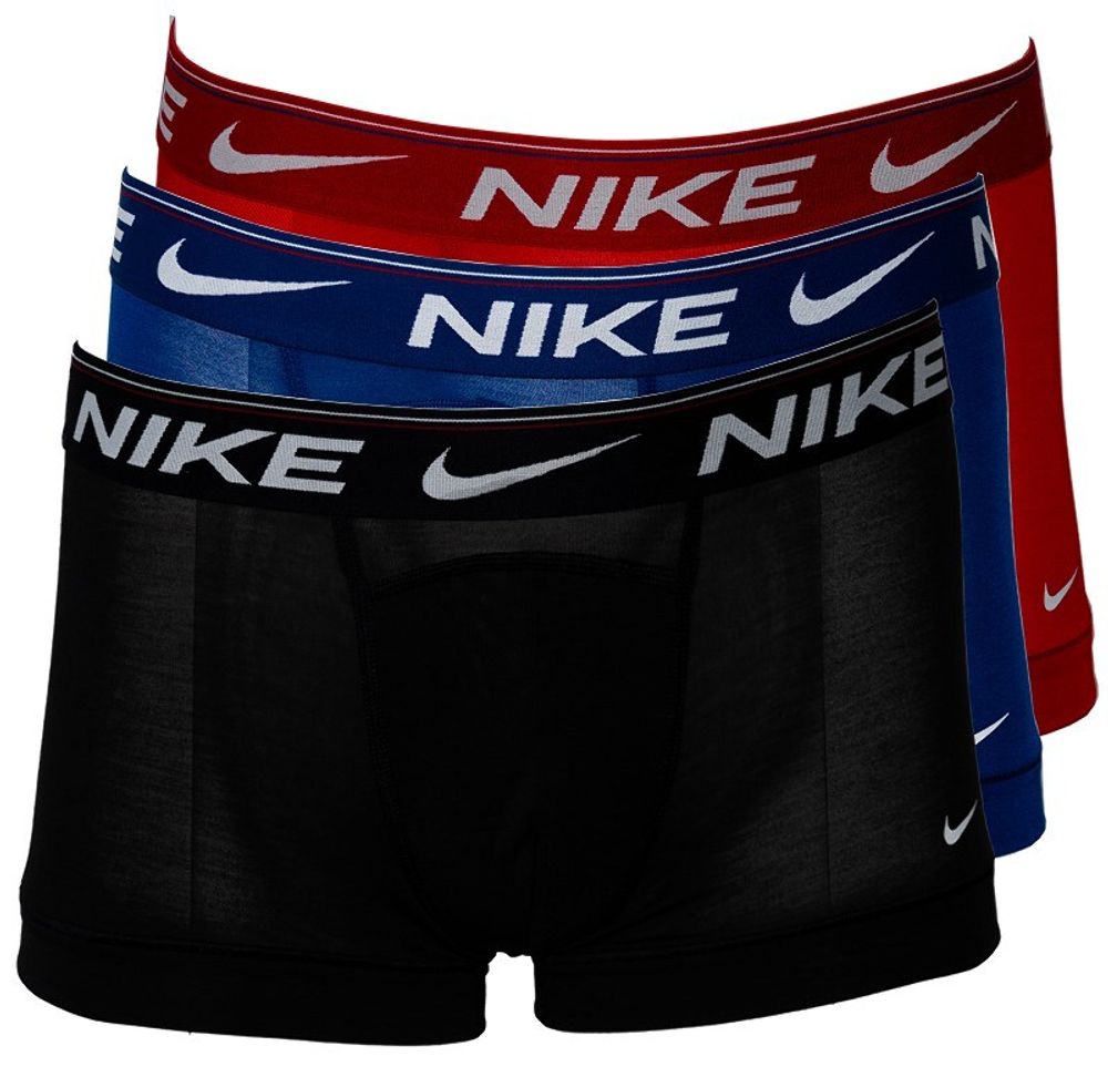 Мужские спортивные боксеры Nike Dri-Fit Ultra Comfort Trunk 3P - gym red/deep royal/black