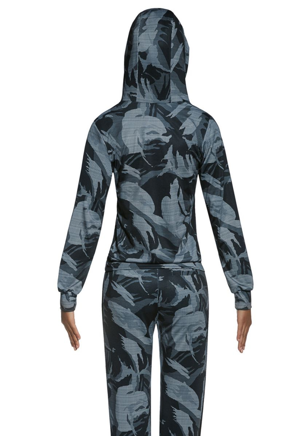 Толстовка с капюшоном для фитнеса Athena (Размер: L) (Цвет: серый камуфляж)