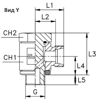 Соединение JE DS38 BSP 1.1/2" (корпус) CAST