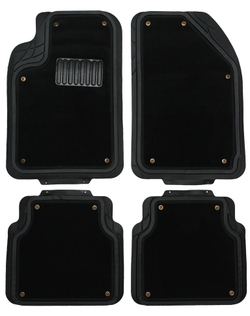 Ковры резиновые TS2212P Black (4шт) (0207) KING