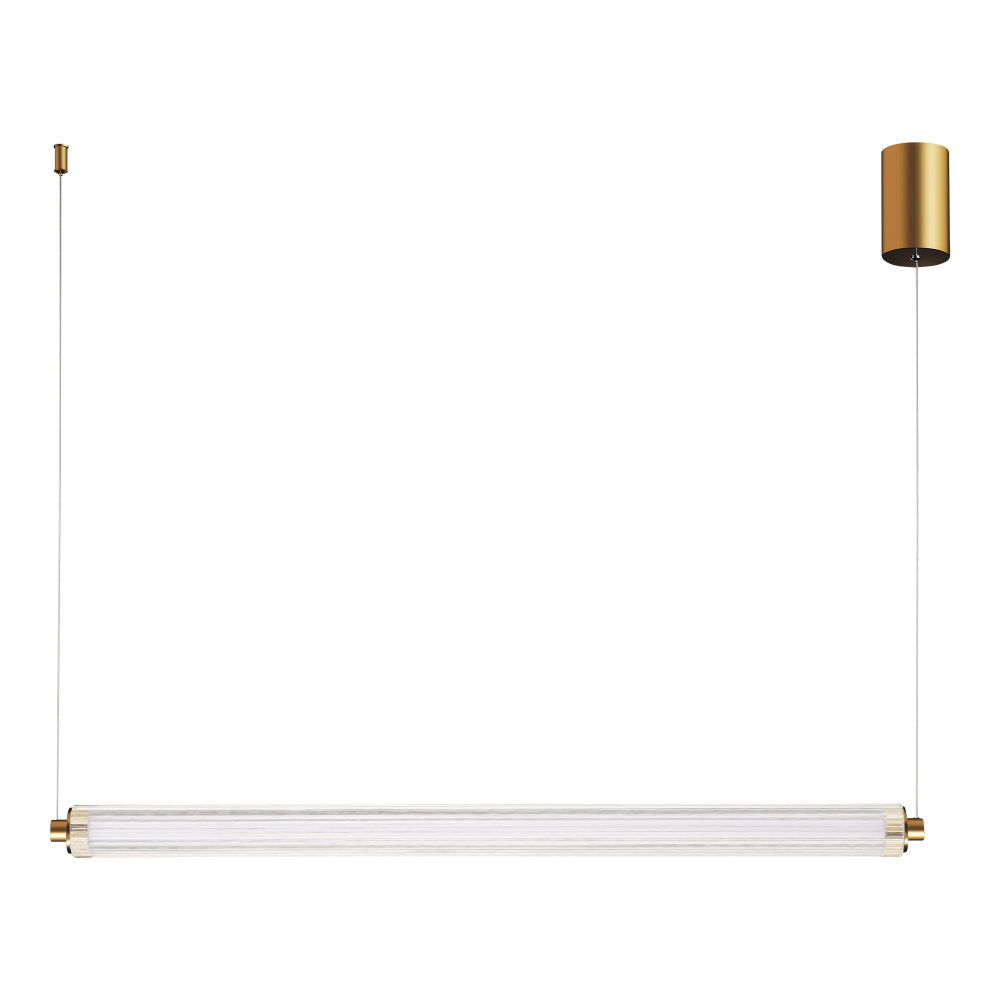 SL6224.313.01 Светильник подвесной ST-Luce Латунь/Прозрачный LED 1*30W 4000K BAMBOO