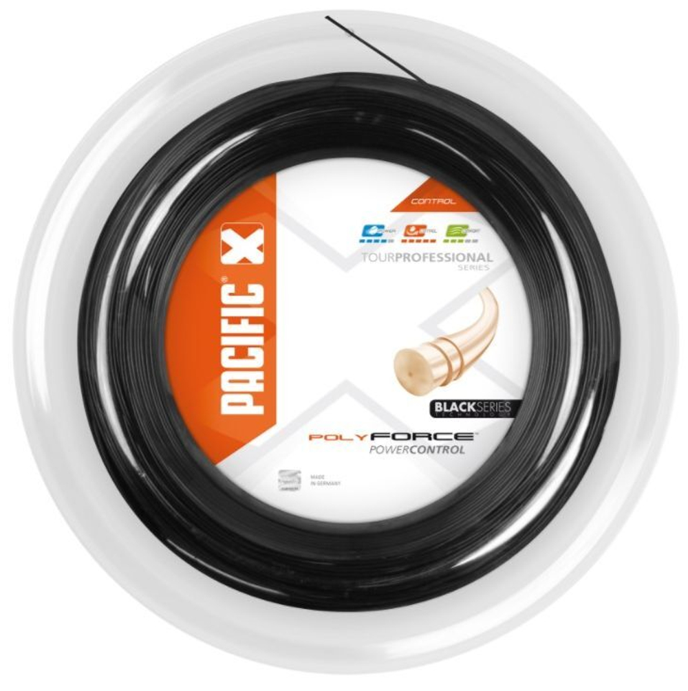 Теннисные струны Pacific Poly Force (200 m) - black