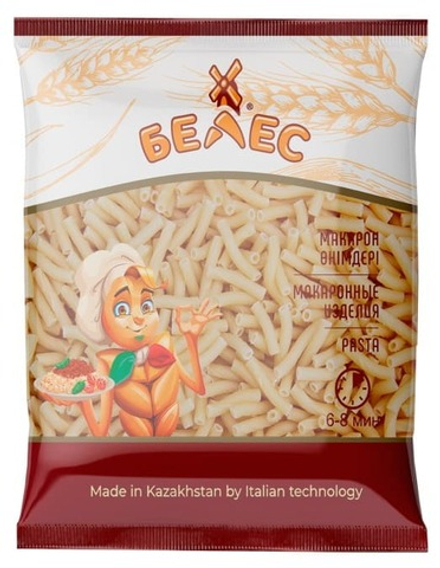 Макароны "Белес" Рожок гладкий 2кг. Казахстан