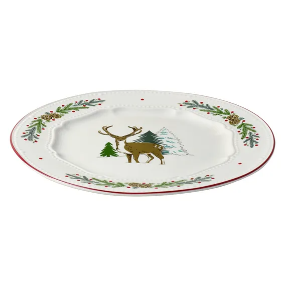 Набор из четырех тарелок nordic winter из коллекции new year essential, D23 см